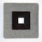 Homeroots Brown & Gray Square Ribbed Minimalistic Wall Art 274774 - alternate 1