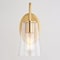 Vaxcel Beverly 1 Light Gold Muted Brass Bathroom Vanity Wall Sconce Fixture Clear Glass Shade W0443 - alternate 2