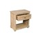 Homeroots 28" Beige Solid Wood Distressed One Drawer Nightstand 555412 - alternate 2