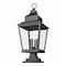 Z-Lite Raphael Sand Black 4 Light Outdoor Pier Mounted Fixture 5029PHXLS-LSQPM-BK - alternate 4