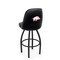 Holland Bar Stool Co Logo Grizzly Arkansas 36 in. Swivel Bar Stool with Black Wrinkle Finish L048 - alternate 1