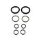 Komatsu GASKET KIT, KOMATSU OEM 845010312 845010312 - alternate 1