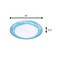 Homeroots Blue Four Piece Round Swirl Acrylic Service For Four Salad Plate Set 520894 - alternate 3