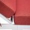 Leisuremod Chelsea Modern Outdoor White Chaise Lounge Chair With Side Table & Red Cushions CLTW-77R - alternate 3