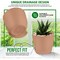Lifemaster Planter Pots with Drainage Holes, Lightweight, Durable, Space-Saving, Pink, 10PK LMFLOPPPK510 - alternate 3
