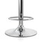 Elama 2 Piece Retro Adjustable Faux Leather Bar Stool in White with Chrome Base ELM-703-WHT - alternate 4