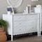 Baxton Studio Hoffman Dresser with Scalloped Apron and Turned Legs, White 272-14816-ZORO - alternate 3