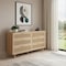 Homeroots 59" Brown Wood Accent Cabinet With Six Drawers 716335 - alternate 2