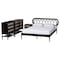 Baxton Studio Florica Art Deco Black Wood Queen 4-Piece Bedroom Set 255-14153-14151-14150-14149-ZORO - alternate 1