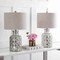 Jonathan Y Alvord 24.5" LED Glass Table Lamp, Mercury Silver, 2PK JYL1075A-SET2 - alternate 2