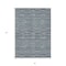 Homeroots 8' X 10' Teal Blue Aqua And Gray Striped Washable Indoor Outdoor Area Rug 587941 - alternate 4