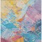 Homeroots 8' X 10' Blue Yellow Pink And Orange Abstract Washable Indoor Outdoor Area Rug 618535 - alternate 5