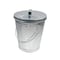 Mytee Products 4Pcs 4 Gallon Steel Galvanized Garbage Trash Can w/ Lid Ideal for Trailers, 4PK TRC-4GALx4 - alternate 3