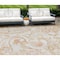 Homeroots 9' X 12' Coral Ivory And Peach Paisley Washable Indoor Outdoor Area Rug 588646 - alternate 1
