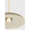 Hudson Valley Lighting Oneida 1 Light Pendant 23.5 In. Vintage Gold Leaf/Soft Sand 1272-VGL/SSD - alternate 2