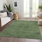 Homeroots 10' X 14' Fern Green And Dark Green Floral Washable Indoor Outdoor Area Rug 604227 - alternate 2