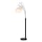 Jonathan Y Barrie 78.5" 3-Light Mid-Century Modern Head-Adjustable Iron LED Arc Floor Lamp, Oil Rubbed Bronze JYL3077A - alternate 4
