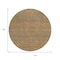 Homeroots 8' Taupe And Brown Round Striped Washable Indoor Outdoor Area Rug 615640 - alternate 4