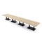 Skutchi Designs Rectangle Conference Table With Power Unit, 48 in W, 264 in L, Brown HAR-REC-48X264-DOU.BK-K525-NA - alternate 1
