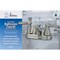 Home Impressions Traditional Brushed Nickel 2-Handle Lever 4'' Centerset Bathroom Faucet with Pop-Up F51A1123NP-JPA1 - alternate 2