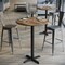 Flash Furniture Commercial 31.25" Natural HPL Tabletop with Black Bar Height X Base ST-RD31-NAT-T2222B-GG - alternate 2