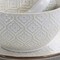 Elama White Lily 16 Piece Luxurious Stoneware Dinnerware with Complete Setting for 4 EL-WHITELILY - alternate 4