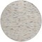 Homeroots 8' Linen And Gray Round Geometric Washable Indoor Outdoor Area Rug 616558 - alternate 4