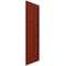 Ekena Millwork True Fit PVC San Juan Capistrano Mission Style Fixed Mount Shutters, Pepper Red, 18W x 50H, PR TFP001SJ18X050MR - alternate 4