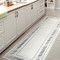 Jonathan Y Athens Classic Border Marble Pattern High-Low Silver/Blue 2 ft. x 8 ft. Runner Rug CAR102B-28 - alternate 3