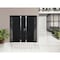 Vdomdoors Steel Double Doors Cynex 6777 Black 2 Sidelight Exterior Windows Stainless Inserts Single Modern Pa CYNEX6777DEXD-BLK-RH-O-W12+72+12 x H80 - alternate 2