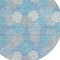 Homeroots 8' Sky Blue Gray And Ivory Round Polka Dot Washable Indoor Outdoor Area Rug 594282 - alternate 4