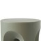 Leisuremod Crus Modern 18 in Round Fiberstone Side Table, 260 lb Capacity, Weather-Resistant, Fully Assembled CST17GR - alternate 3