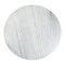 Homeroots 47" White And Gold Rounded Steel Pedestal Base Dining Table 394609 - alternate 2