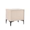Manhattan Comfort Amara Nightstand in Pale Rose and White- Set of 2 2-NS006-PK - alternate 2