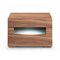 Homeroots 16" Wood Lighted Two Drawer Nightstand 473032 - alternate 2