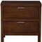 Homeroots 24" Brown Wood Two Drawer Nightstand 399270 - alternate 3