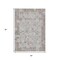 Homeroots 5' X 8' Taupe And Ivory Patchwork Washable Indoor Outdoor Area Rug 631438 - alternate 2