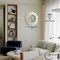 Clockswise 16in Classic Hanging Wall Clock with Ornate Leaf Scroll Frame in Vintage Distressed Finish, White QI004931 - alternate 3