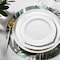Smarty Had A Party White with Silver Fancy Round Disposable Plastic Dinnerware Value Set, 240PK 8880-WHSVP-CASE - alternate 2