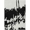 Homeroots 3' X 5' Black And Ivory Abstract Washable Indoor Outdoor Area Rug 613614 - alternate 4
