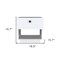 Homeroots 20" White Wood One Drawer Nightstand 543688 - alternate 3