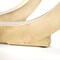 Homeroots 48" White And Gold Rounded Marble And Metal Pedestal Base Dining Table 380467 - alternate 2