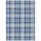 Homeroots 9' X 12' Navy Blue And Ivory Plaid Washable Indoor Outdoor Area Rug 597121 - alternate 2