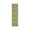 Homeroots 8' Runner Green Damask Washable Non Skid Indoor Outdoor Runner Rug 563881 - alternate 3