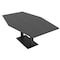 Skutchi Designs Hexagon Conference Table With Power Unit, 48 in W, 84 in L, Grey HAR-HEX.IR-48X84-DOU.BK-WA7949-NA - alternate 1