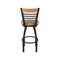 Holland Bar Stool Co Eleanor 36in Swivel Extra Tall Bar Stool, Black Wrinkle Finish, Medium Back and Canter Sand Seat 880 - alternate 4
