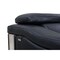 Homeroots 92" Black Italian Leather Solid Wood Sofa 720452 - alternate 3