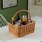 Wickerwise Wickewise Indoor and Outdoor 6 Bottle Wine and Beverage Wicker Tote Basket - Perfect for Beer,  QI004719 - alternate 3