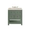 James Martin Vanities Breckenridge 30" Single Vanity, Smokey Celadon, w/ 3 CM Siberian Silestone Top 330-V30-SC-3SFR - alternate 1