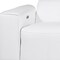 Homeroots 170" White Top Grain Leather Reclining Metal USB Sofa 720425 - alternate 3